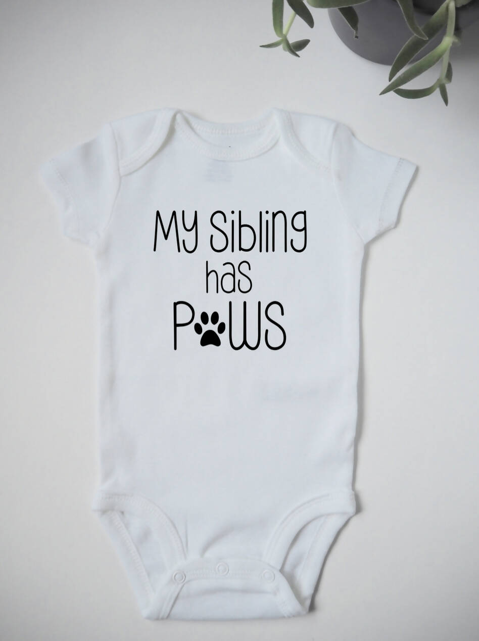 My Sibling has Paws Onesie - 2