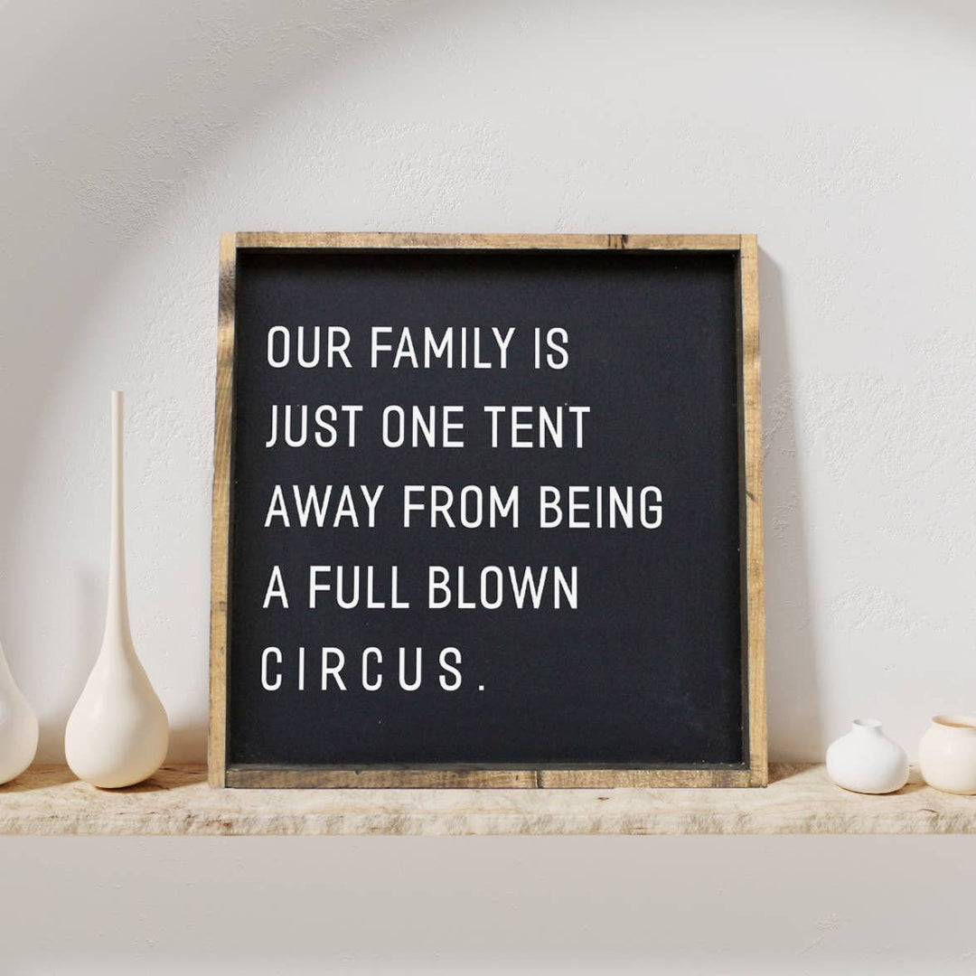 Our Family is Just One Tent Away Framed Print