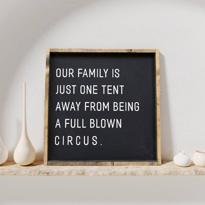 Our Family is Just One Tent Away Framed Print