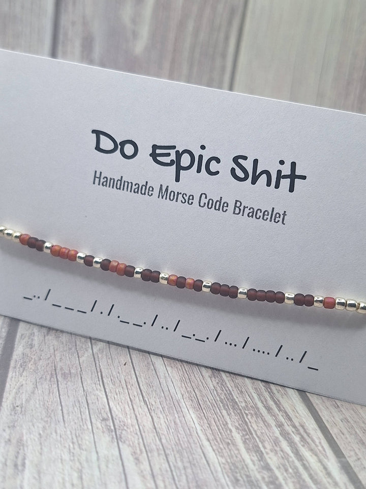 Do Epic Shit Morse Code Bracelet