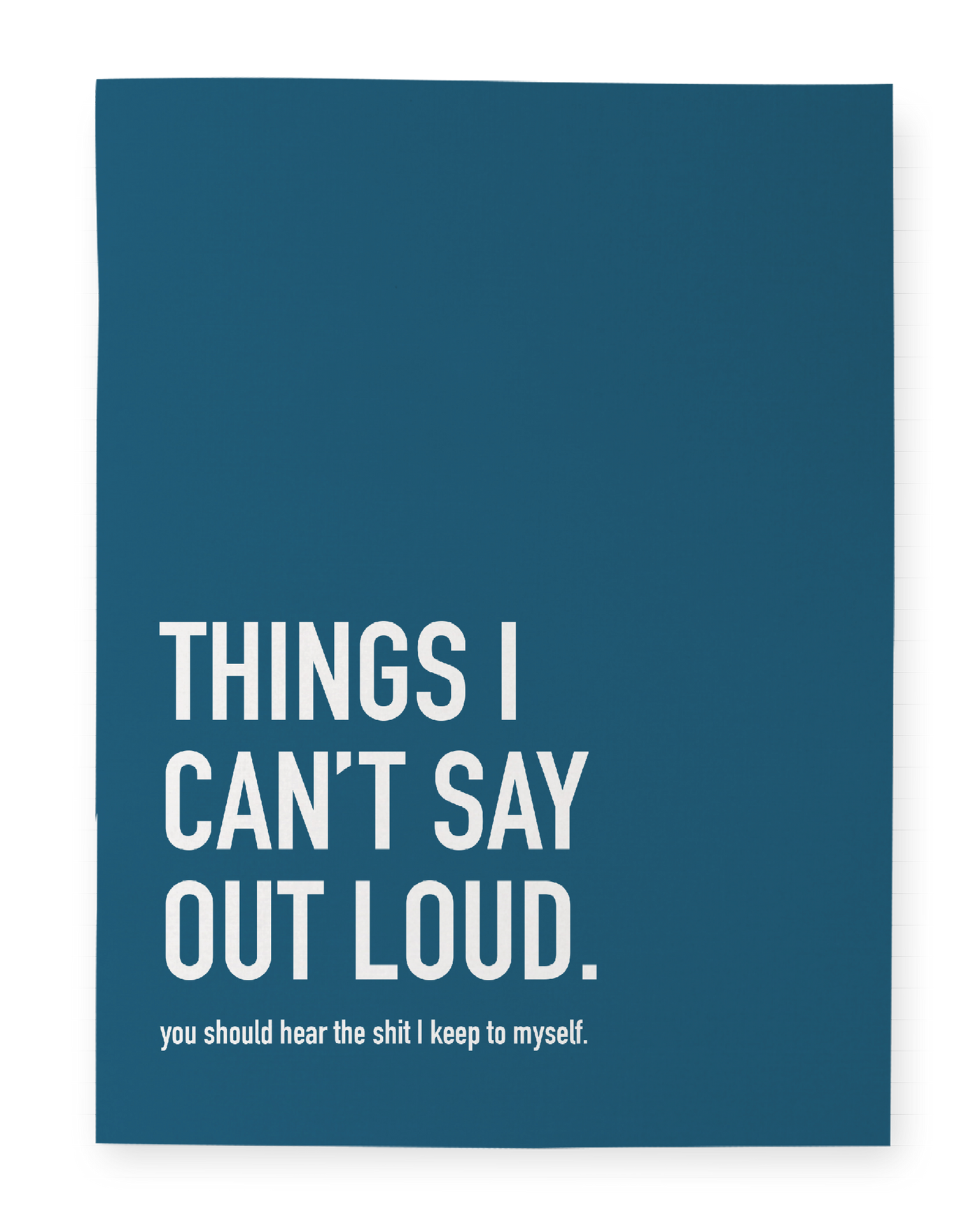 Things I Can’t Say Notebook