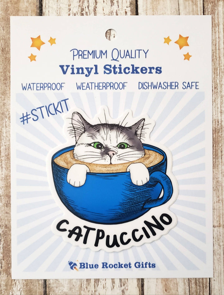 Catpuccino Vinyl Sticker