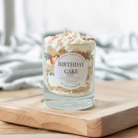 Birthday Cake Dessert Candle