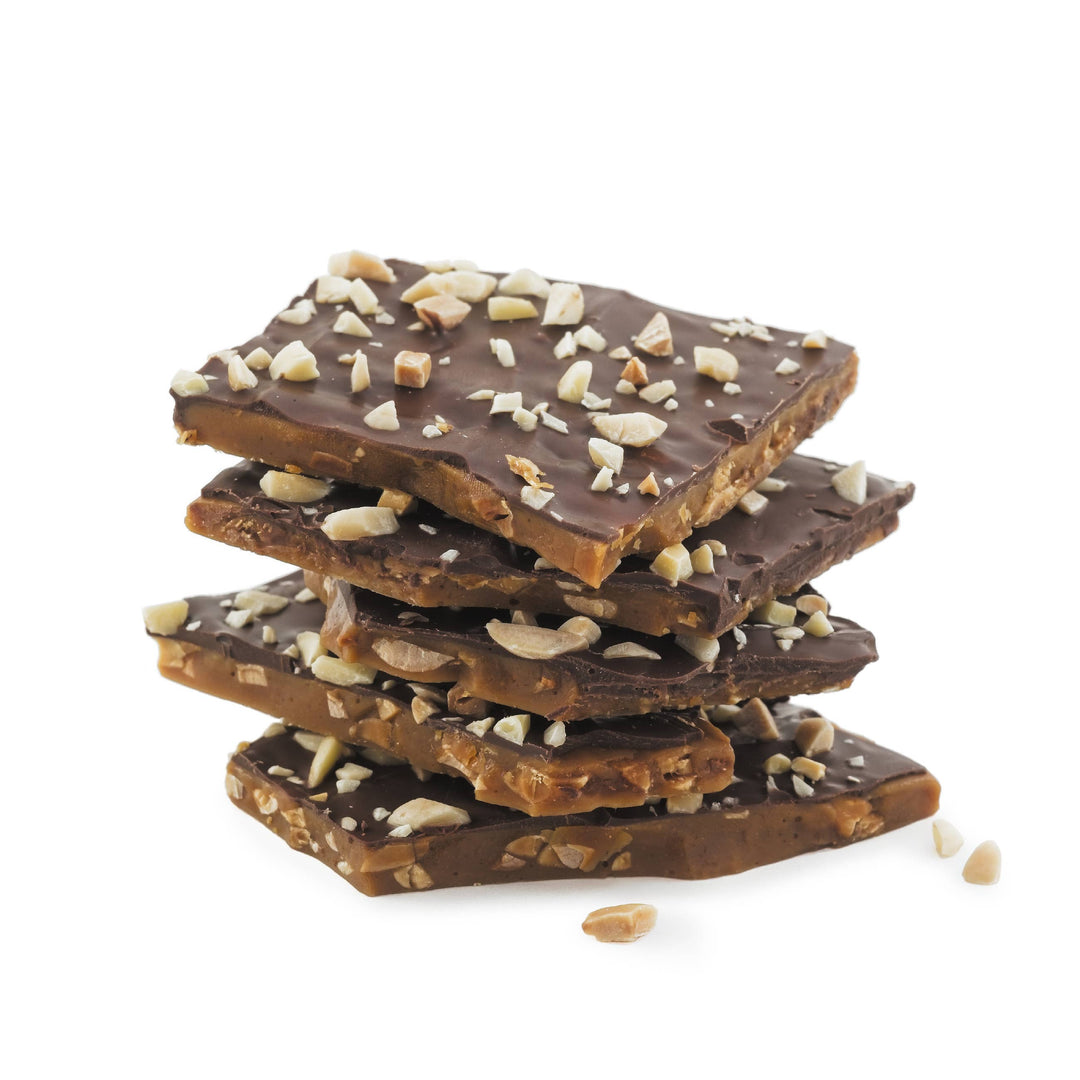 Almond Butter Crunch Dark Chocolate Toffee