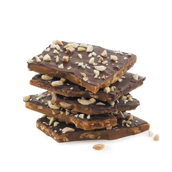 Almond Butter Crunch Dark Chocolate Toffee