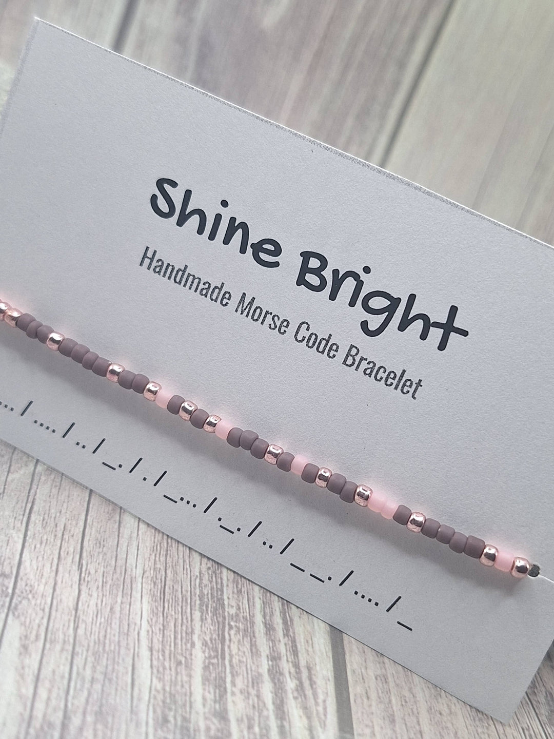 Shine Bright Morse Code Bracelet