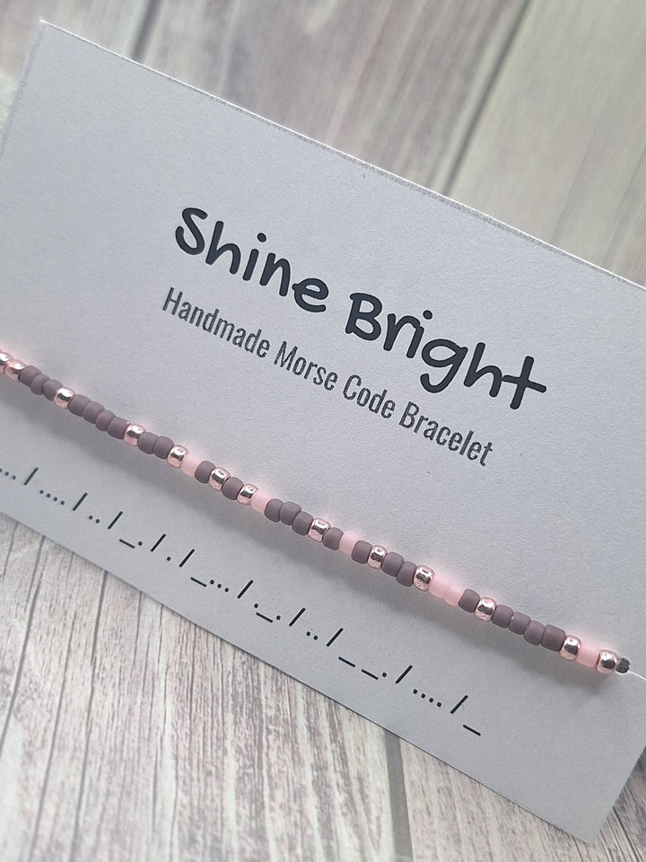 Shine Bright Morse Code Bracelet
