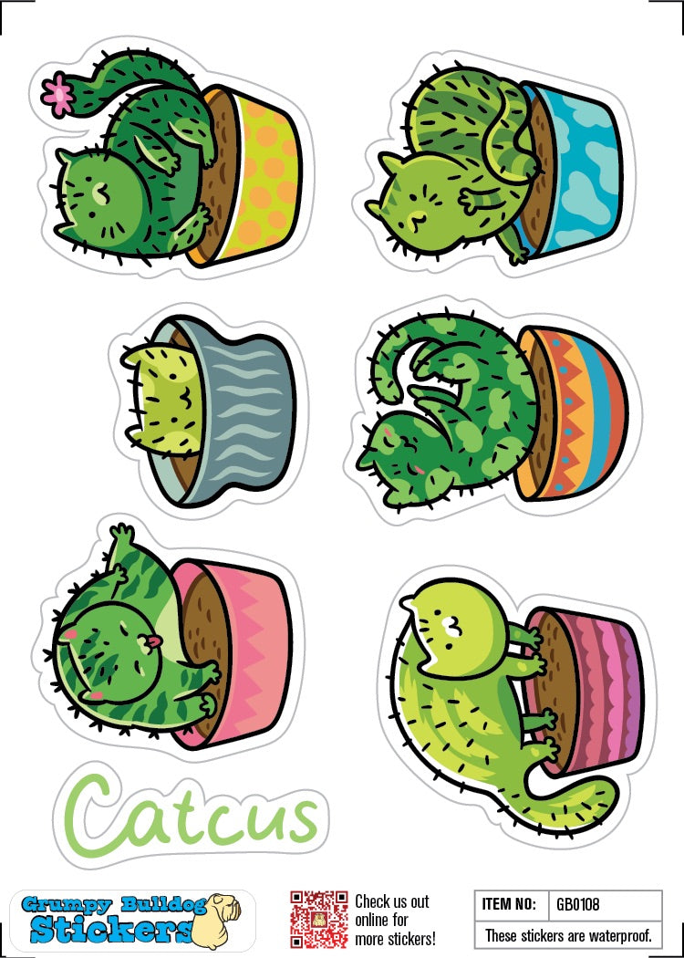 Cactuses or Catcus Sticker Set - 1