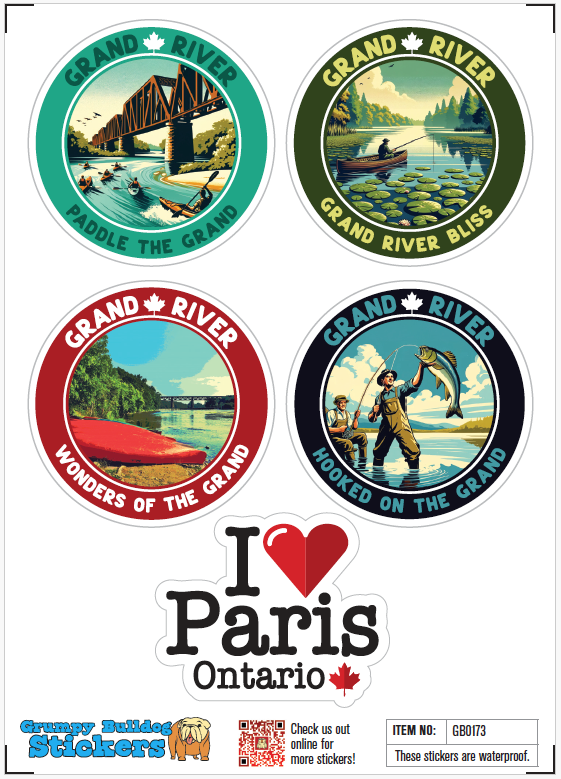 Love Paris and The Grand River Sticker Set 2 - 1