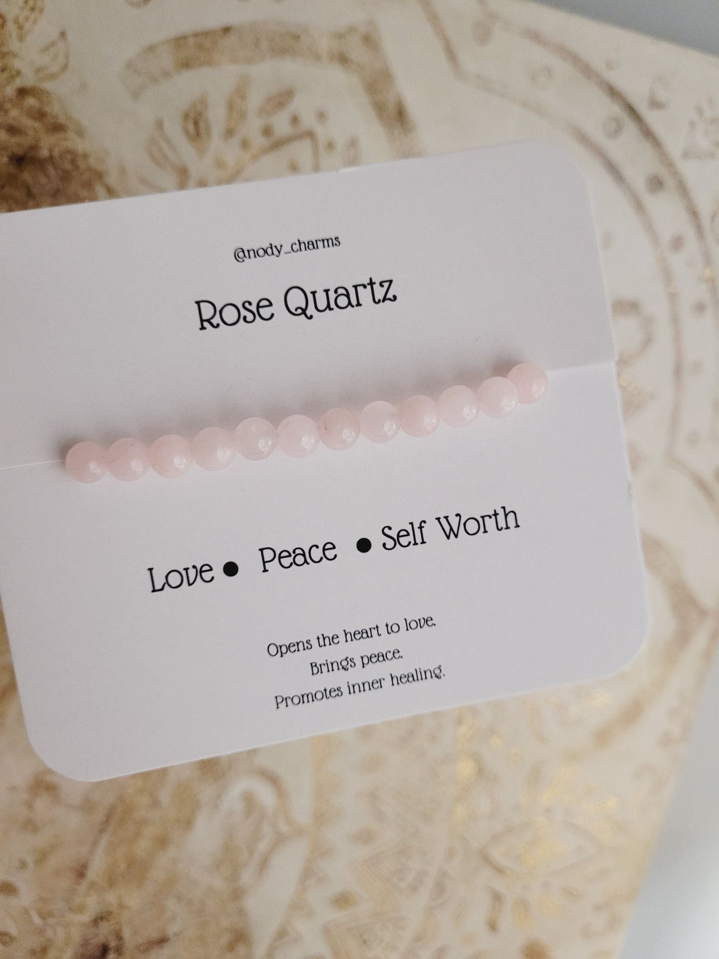 Rose quartz bracelet - 1