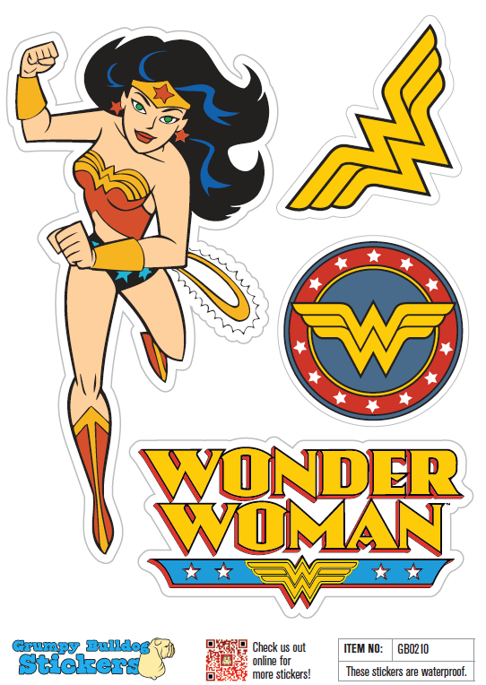 Wonder Woman Sticker Set - 1