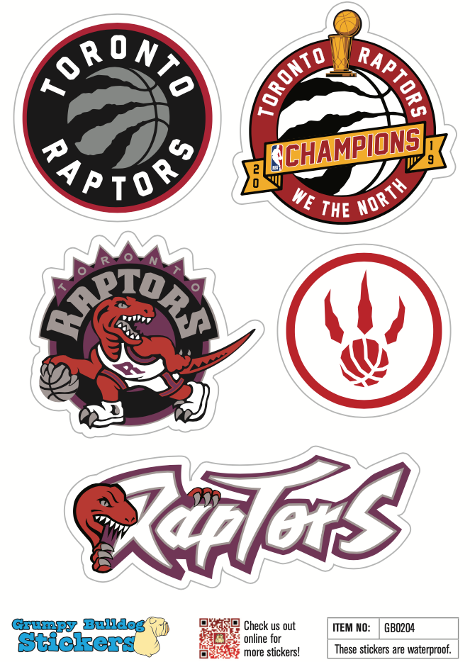 Toronto Raptors Sticker Set - 1