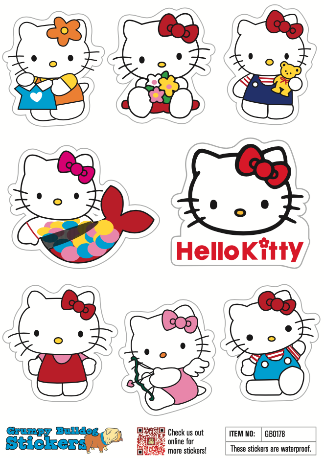 Hello Kitty Sticker Set - 1