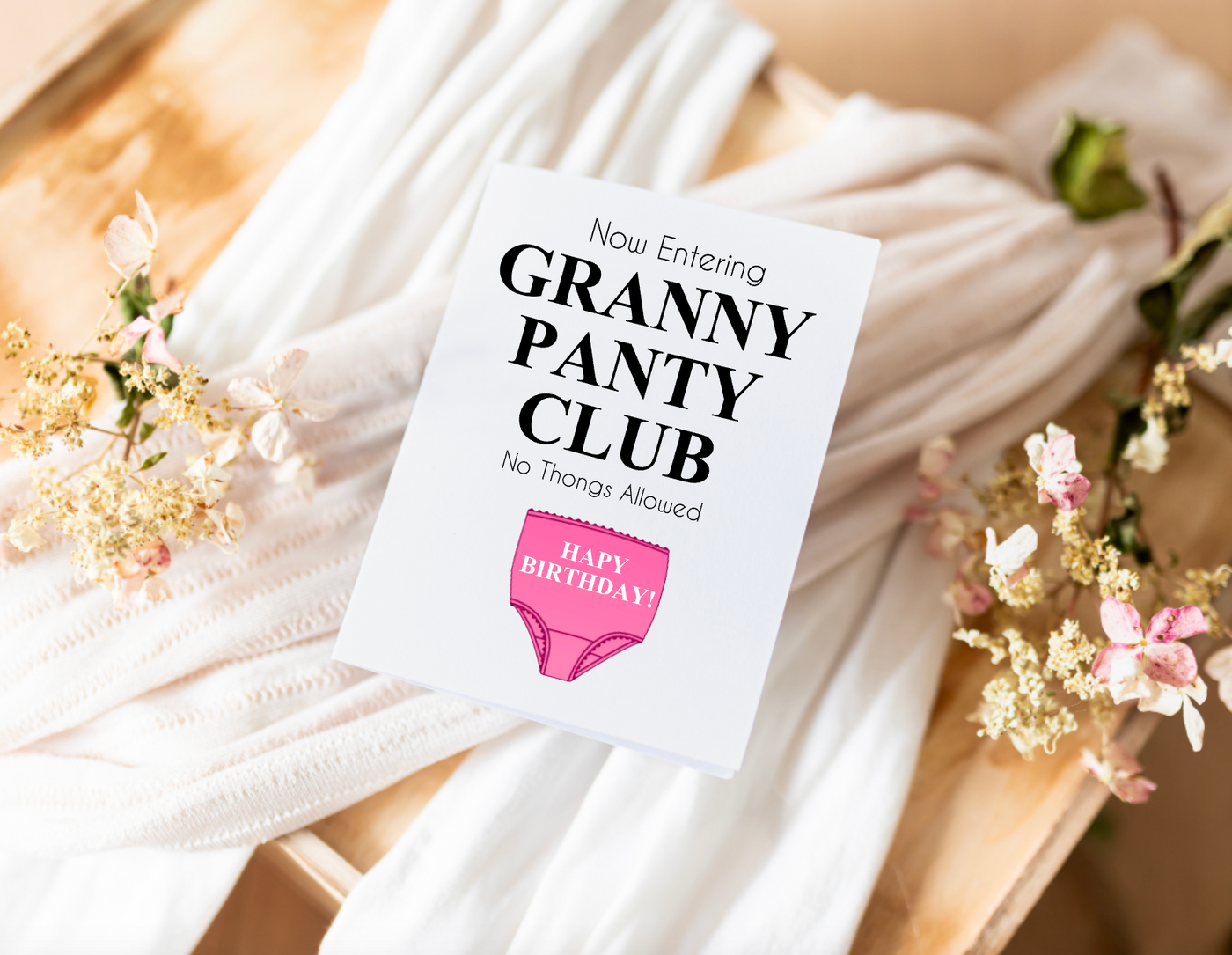 Granny Panty Club Birthday Card - 3