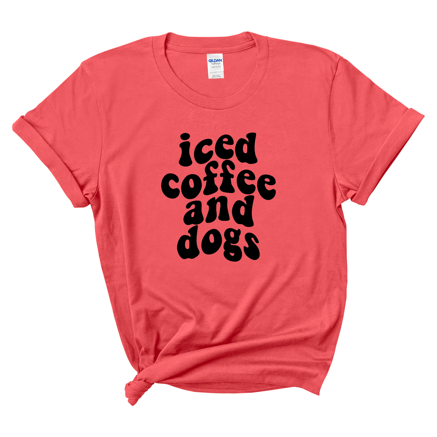 Iced Coffee & Dogs Tshirt - 1