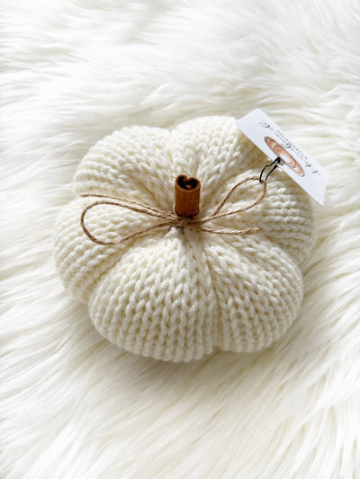 Large Knit Pumpkin - 7