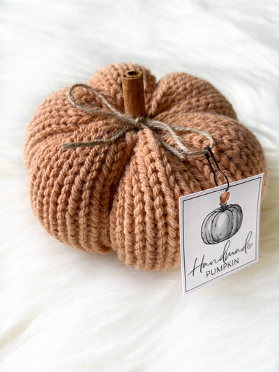 Large Knit Pumpkin - 2