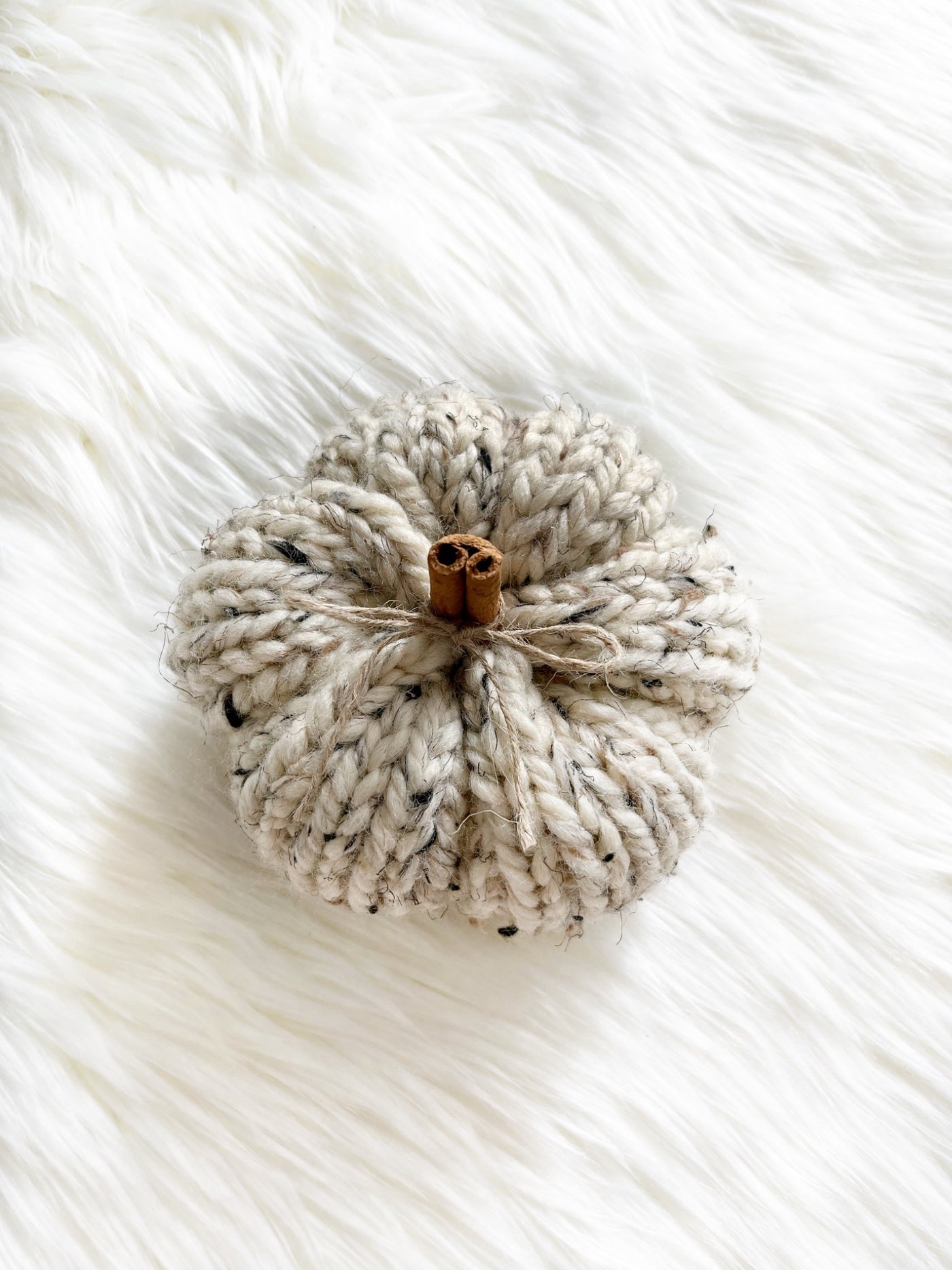 Chunky Hand Knit Pumpkin - 4