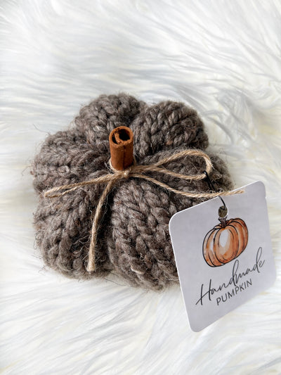 Chunky Hand Knit Pumpkin - 8