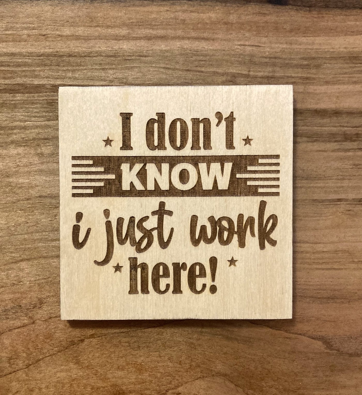 Wooden motivation coaster - Design 7 - 1