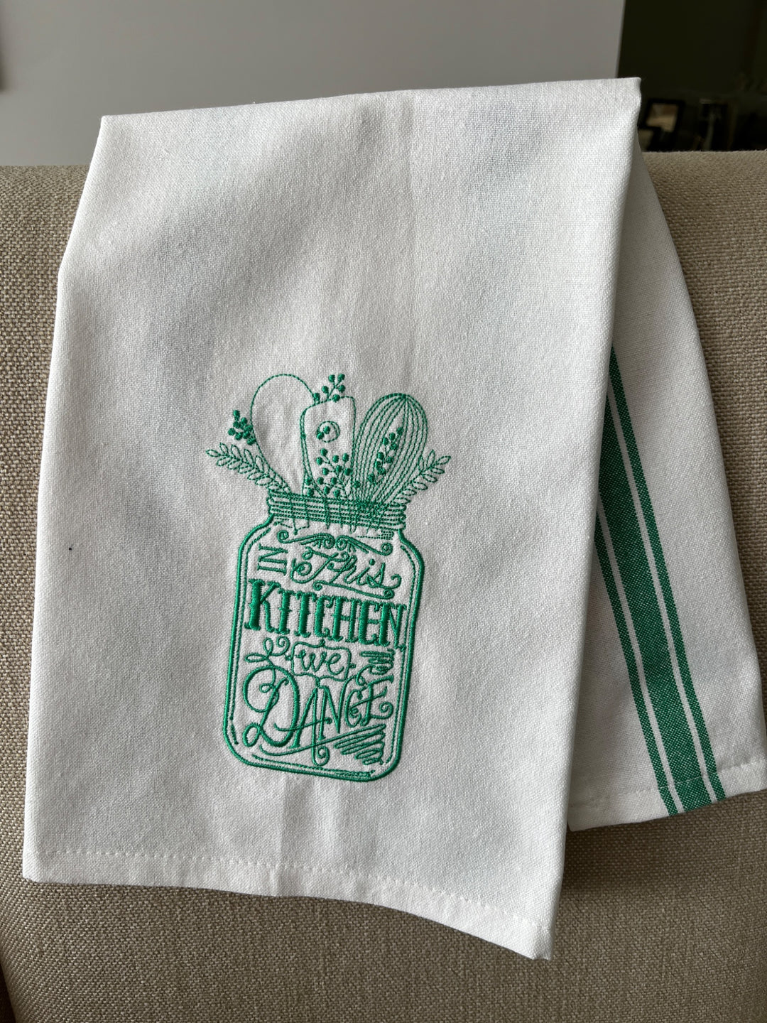 In this Kitchen we Dance Tea Towel - 1