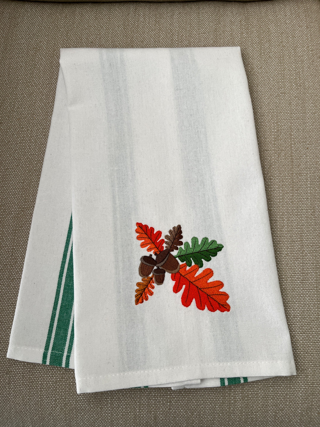 Fall Leaves Tea Towel - 1