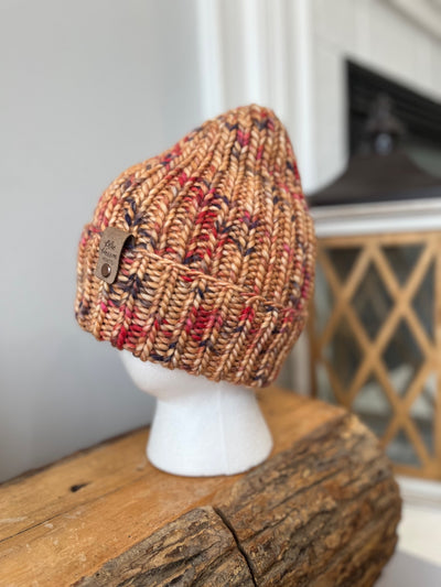 Orange Merino Wool Wildwood Beanie - 2