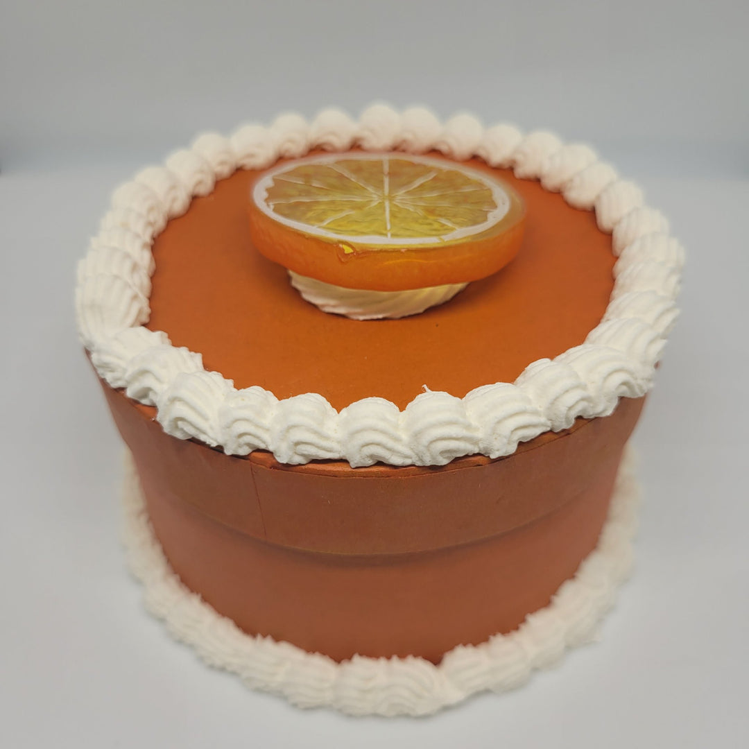 Orange Round Orange Cake box - 1