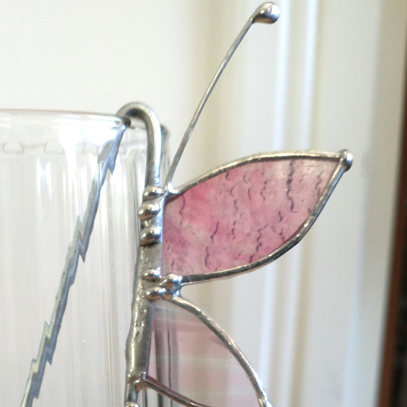 Glass Houseplant Hook - Pink - 2