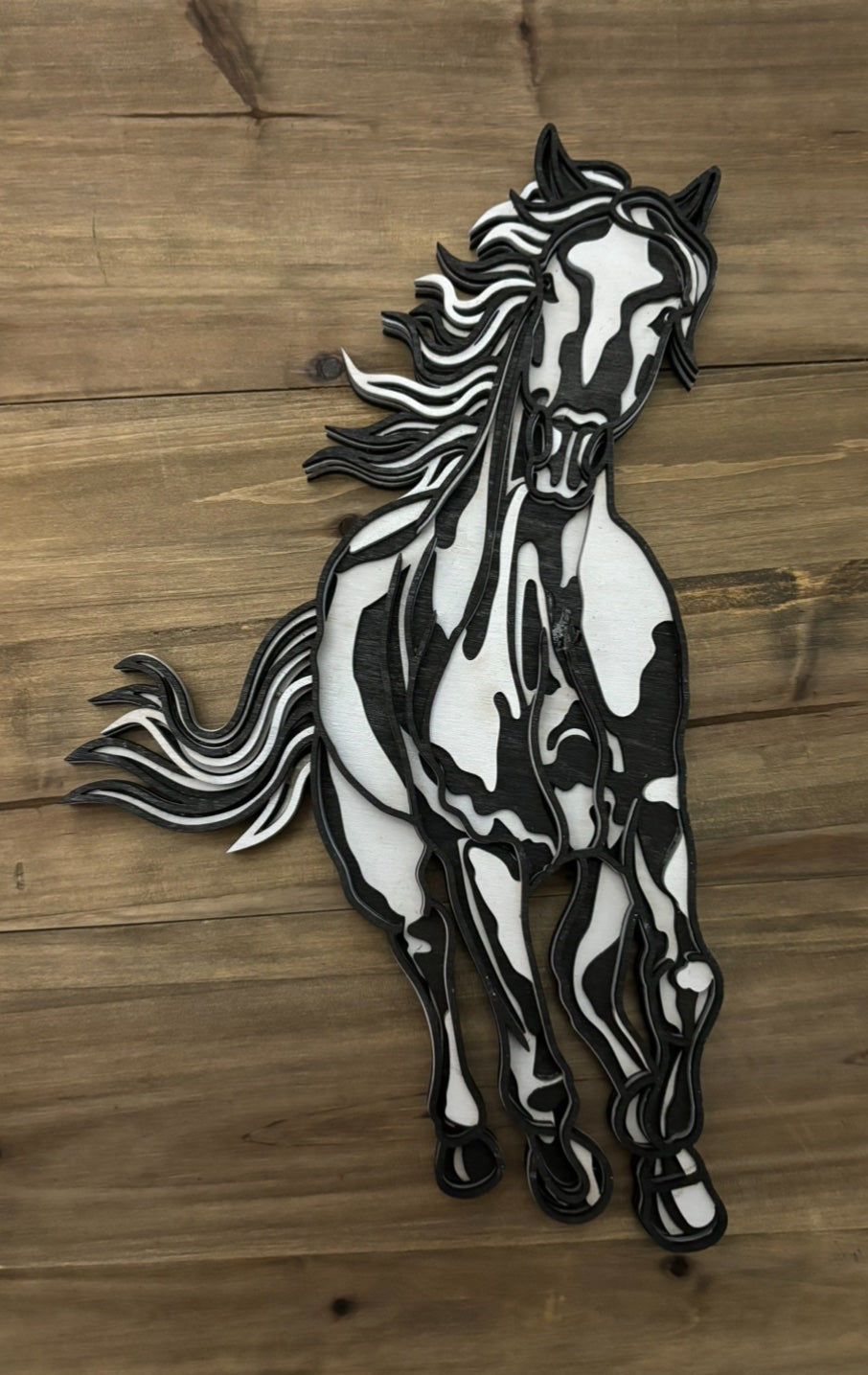 Running horse  3-D art (small) - 1