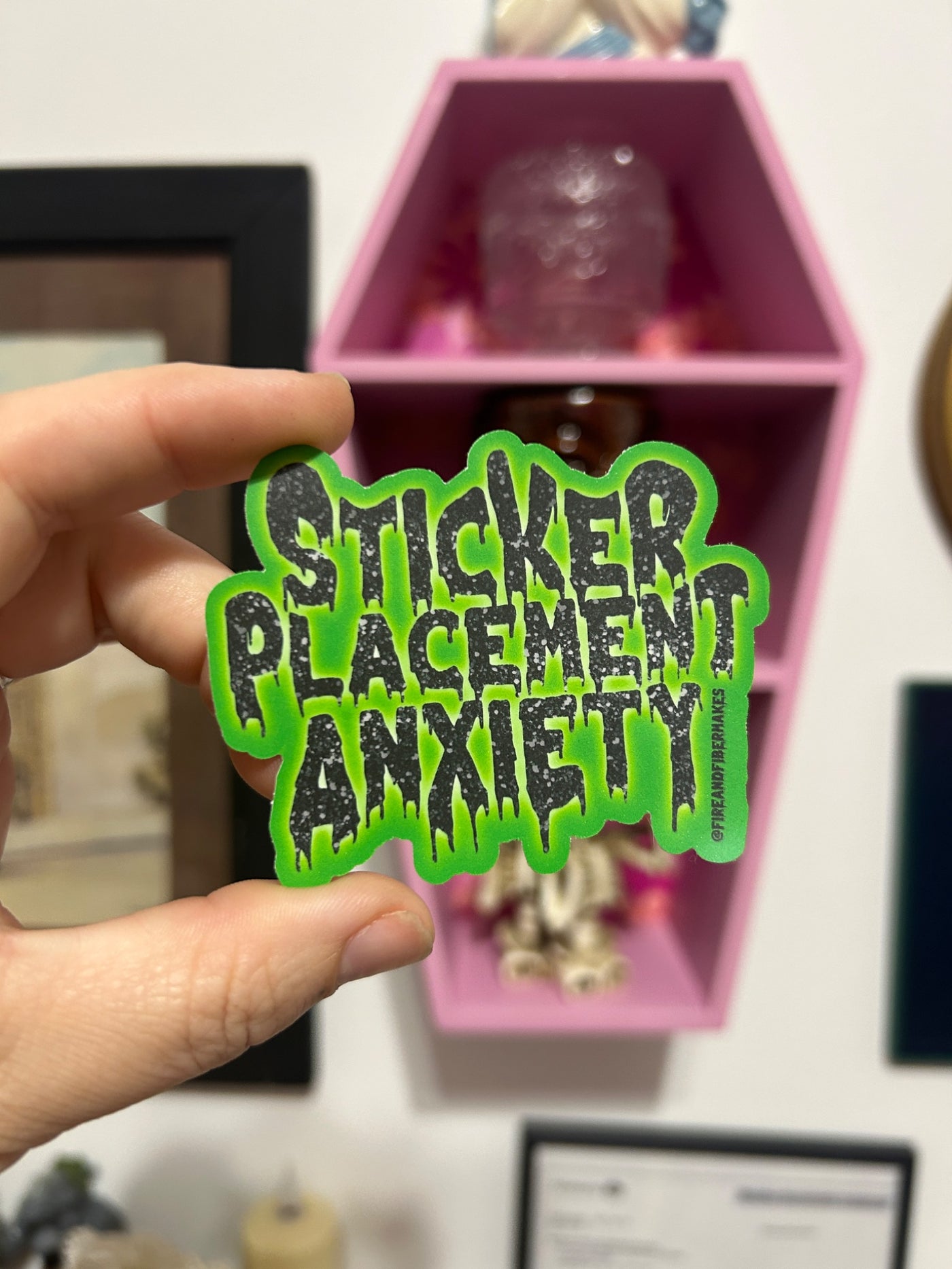 Sticker Placement Anxiety Sticker - 1