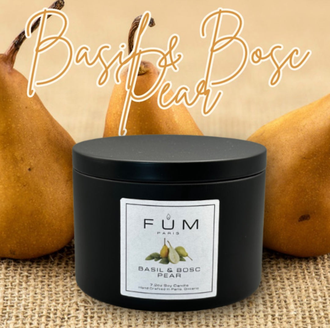 Basil & Bosc Pear Soy Candle - 2