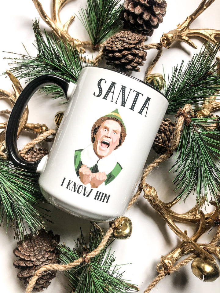 Santa, I know him - Elf Mug - 2