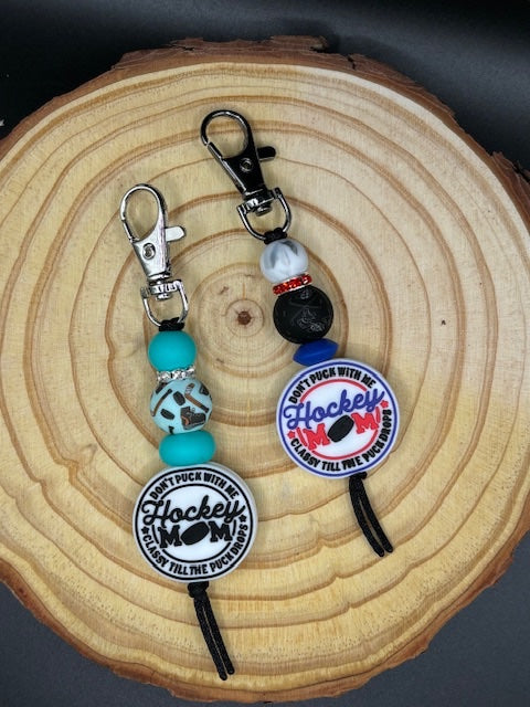 Hockey Mom Zipper Pull/Keychain - 1