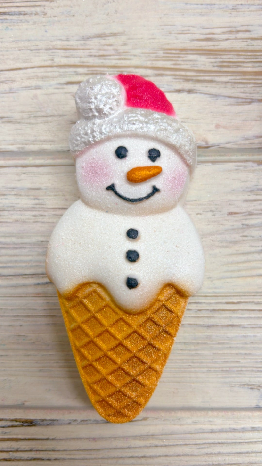 Snowman  cone bath bomb - 1