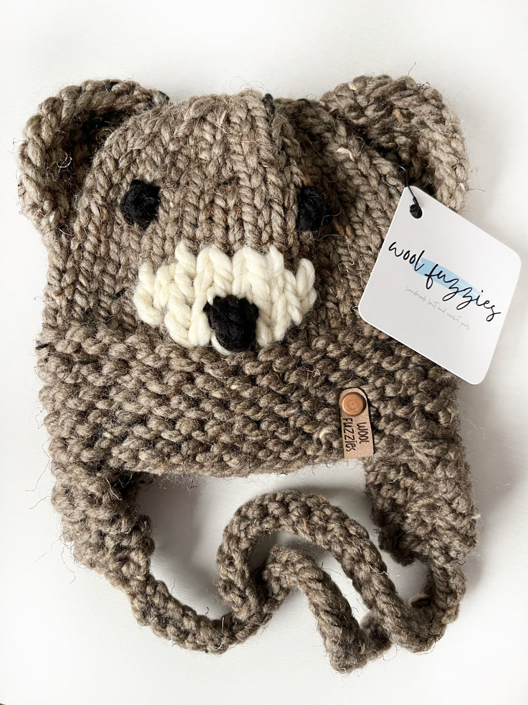 Infant Bear Knit Hat  - 3