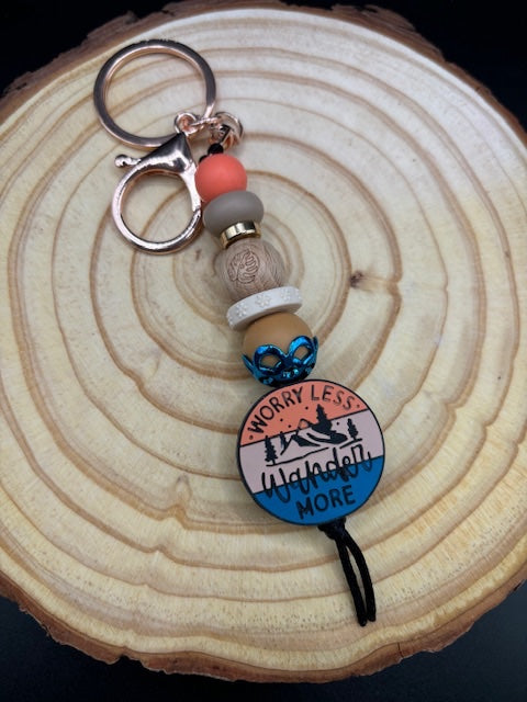 Worry Less Keychain  - 1