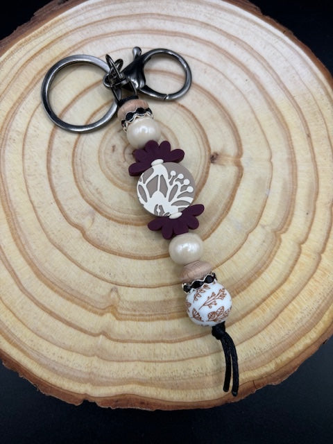 Lace Floral Keychain  - 1