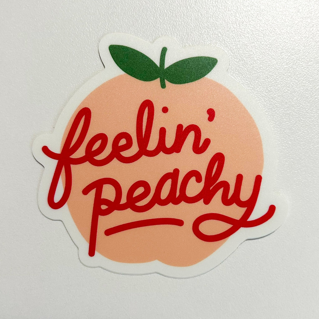 Feelin Peachy Vinyl Sticker - 1