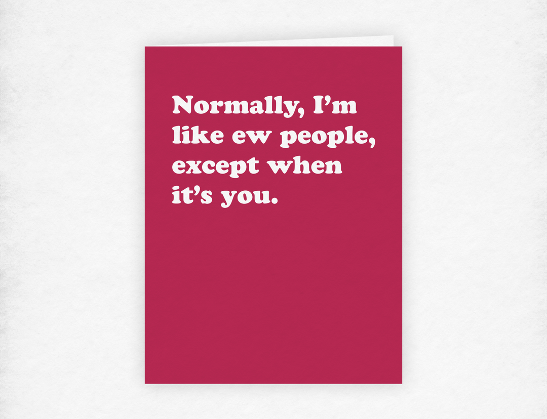 Eww People Greeting Card for Anniversary, Valentine's Day - 1