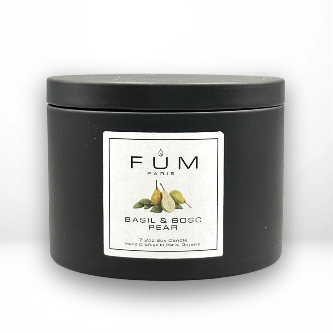 Basil & Bosc Pear Soy Candle - 1