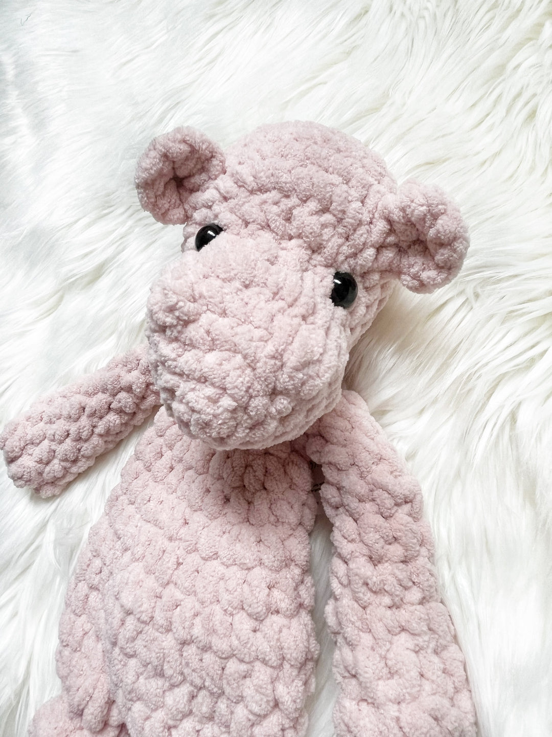 Hippo Snuggler Stuffed Animal - Pink