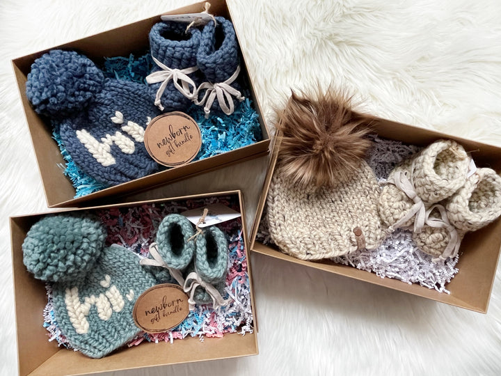Newborn Hat & Boot Gift Box Set