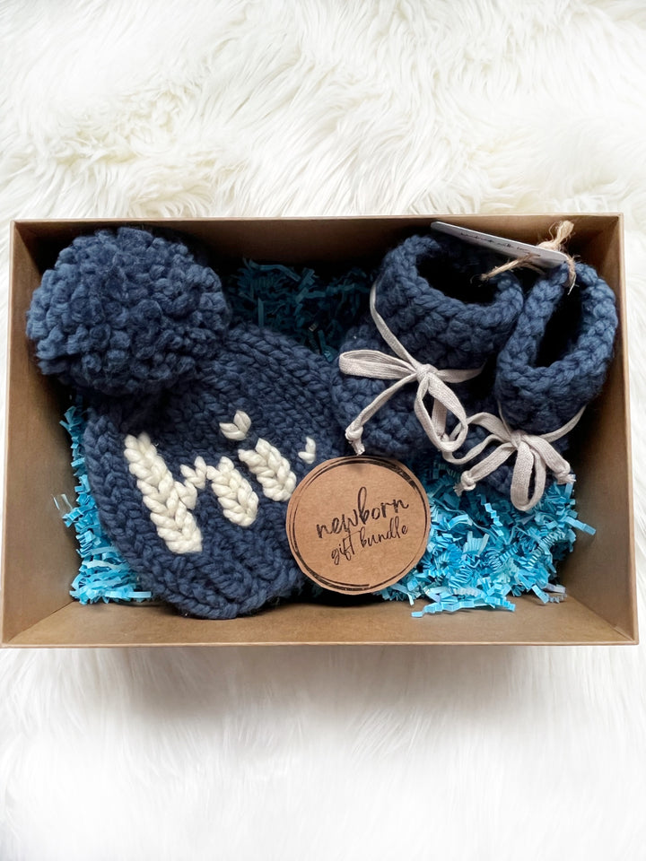 Newborn Hat & Boot Gift Box Set