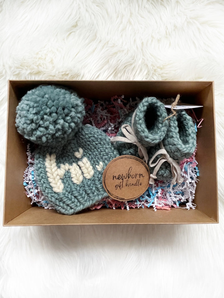 Newborn Hat & Boot Gift Box Set