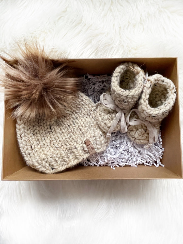 Newborn Hat & Boot Gift Box Set