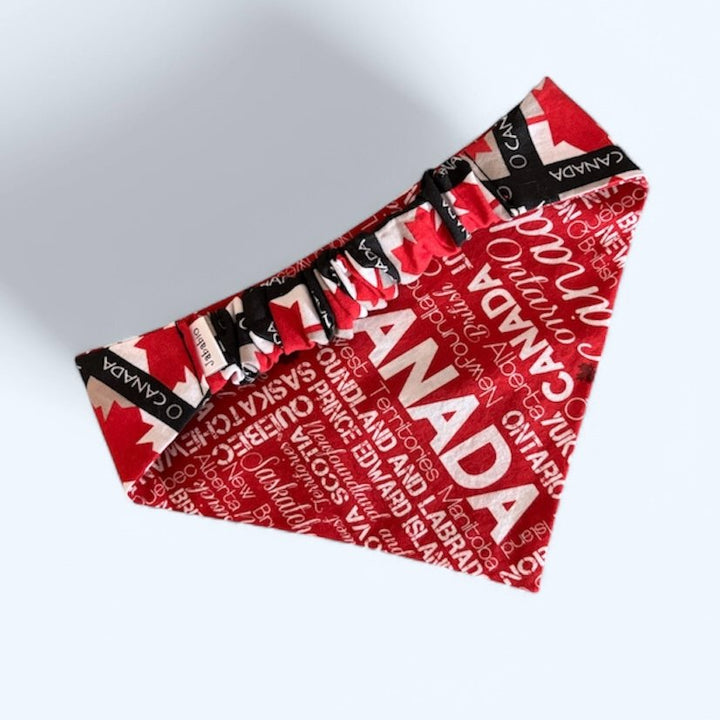 Scrunchie Dog Bandana "O Canada"