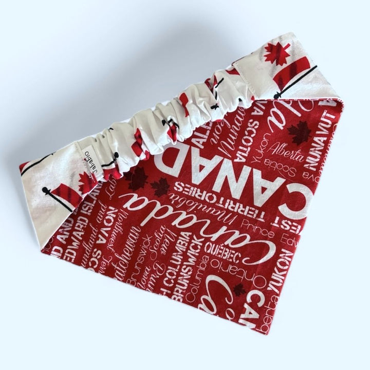 Scrunchie Dog Bandana Canada Flag
