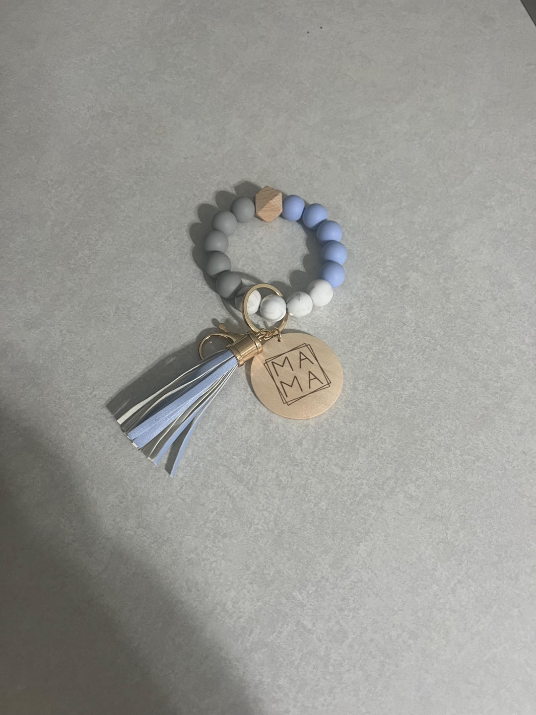 MAMA Silicone Wristlet Keychain