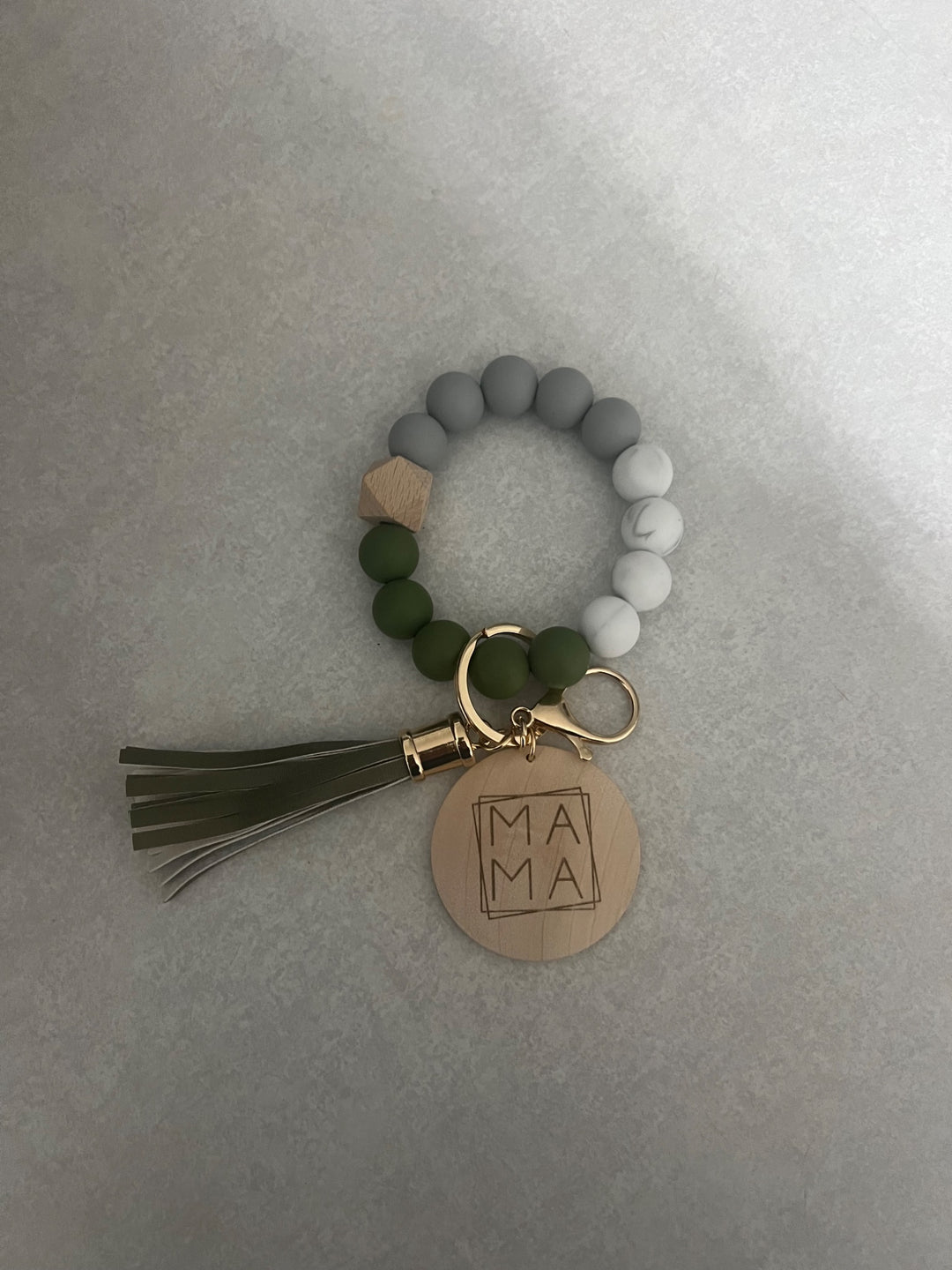 MAMA Silicone Wristlet Keychain